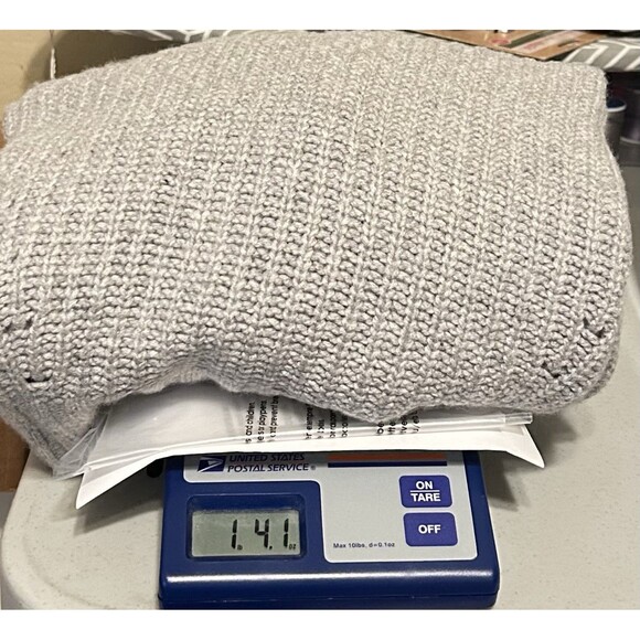 Naadam Womens Medium Wool Cashmere Cable Knit Gray Sweater - Picture 10 of 10